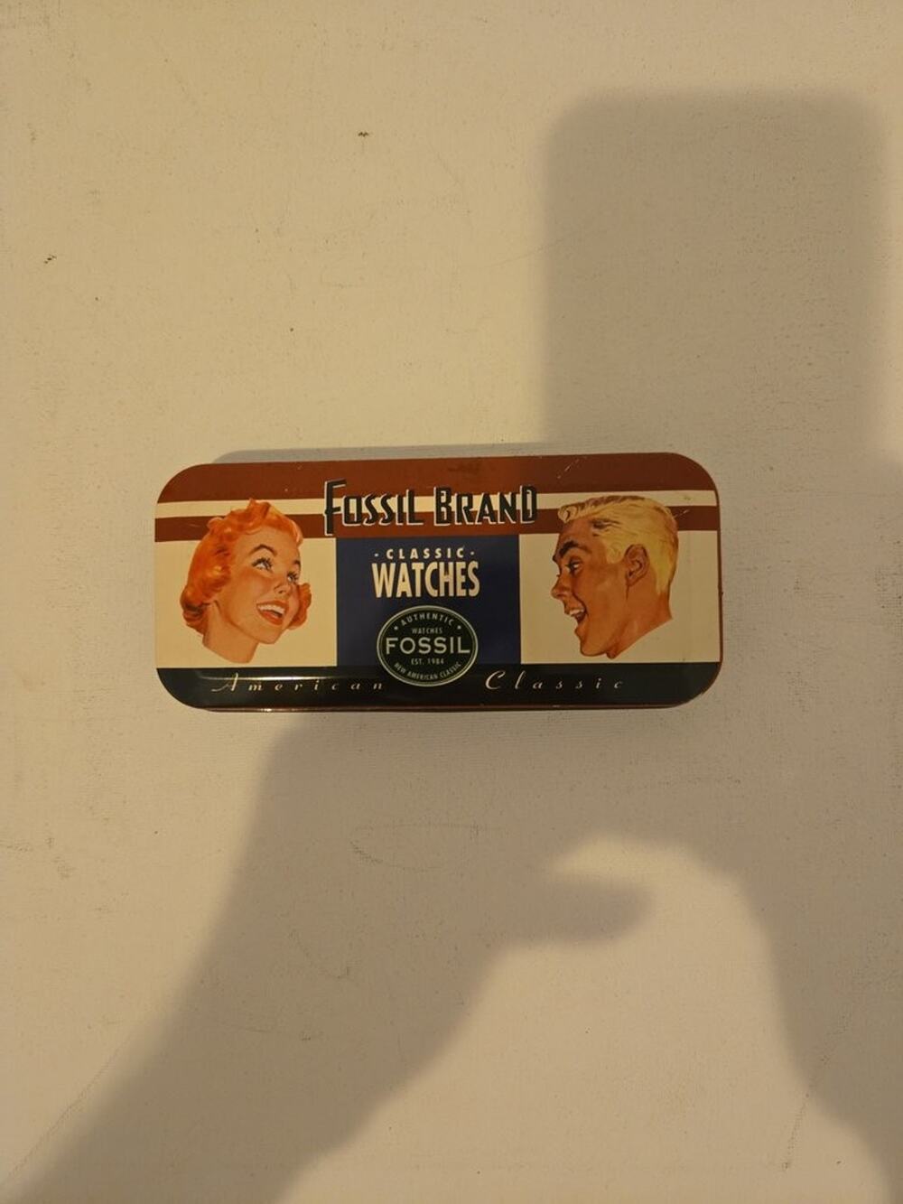 Fossil Brand Classic Watches Tin Box